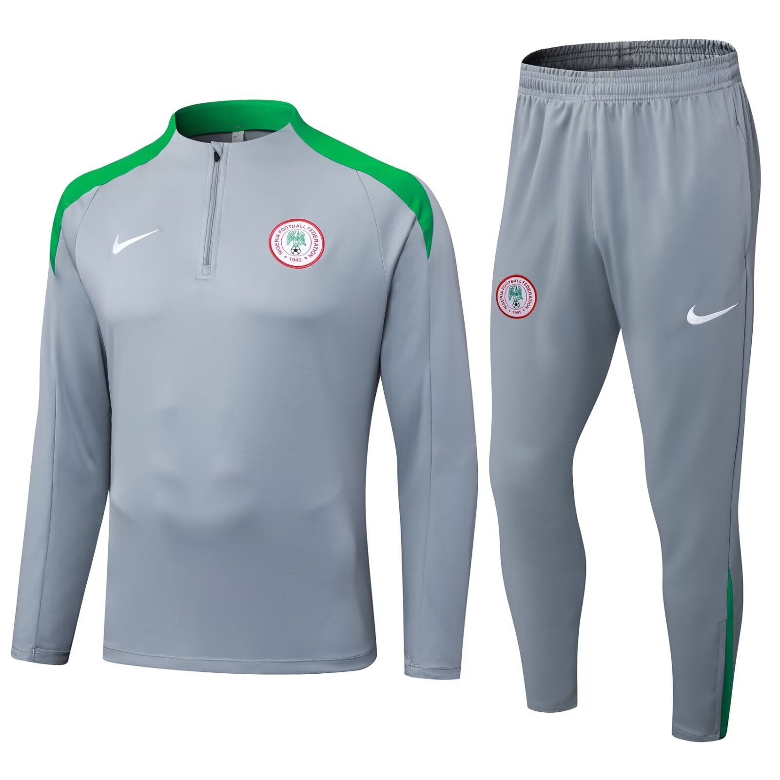 AAA Quality Nigeria 25/26 Tracksuit - Grey/Green